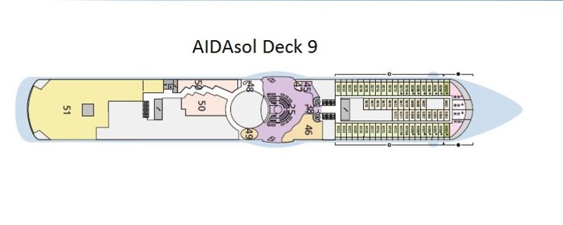AIDAsol Deckplan Bild Deck 9