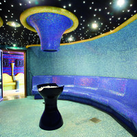 Innenansicht der Dampfsauna