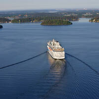 Von Warnemünde nimmt AIDA Kurs auf die Schärengärten von Stockholm