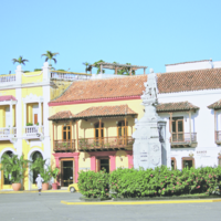 Plaza de la Aduana Square in Cartagena