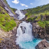Wasserfall bei Flam in Norwegen