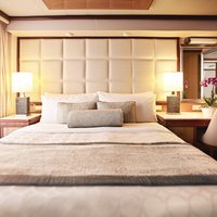 Foto des Innenraums in einer Balkonkabine der Majestic Princess