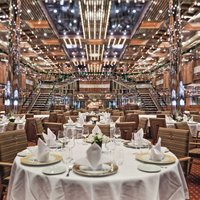 Gedeckter Tisch im Restaurant Otto e Mezzo